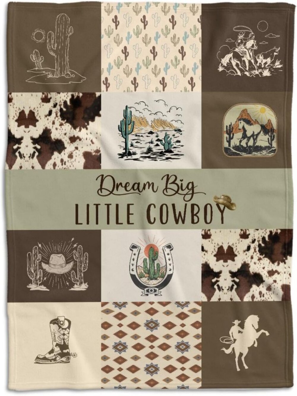 Cozy Western Baby Blanket | Soft Nursery Decor for Boys & Girls | Perfect Gift